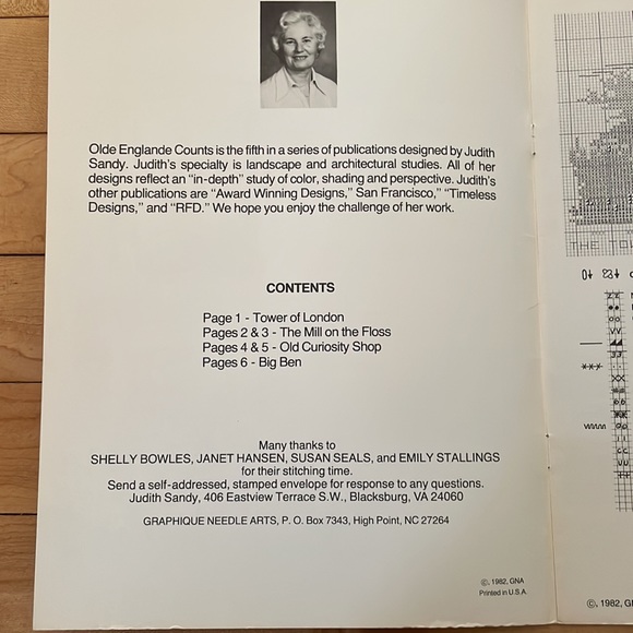 💚1978 & 1982 Graphique Needle Arts Cross Stitch Leaflets  by Judith Sandy - Picture 5 of 8